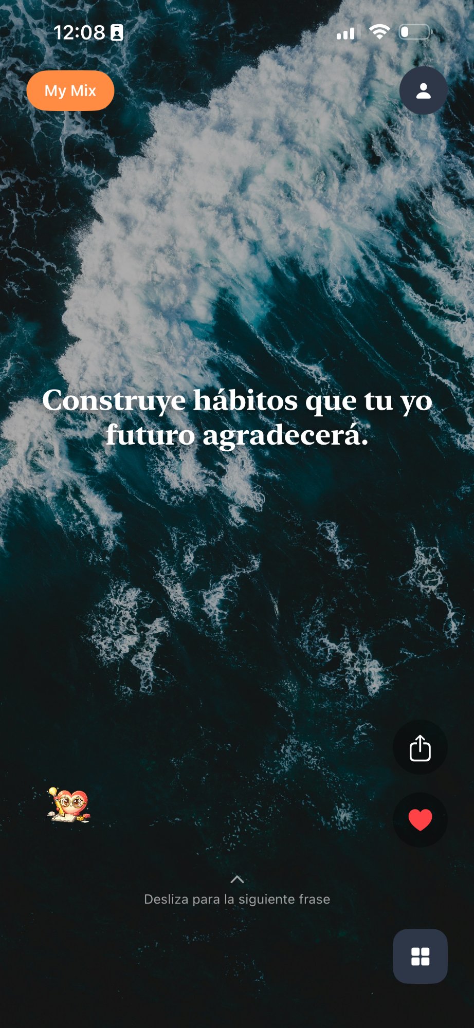 Lovvai app - Feed de afirmaciones